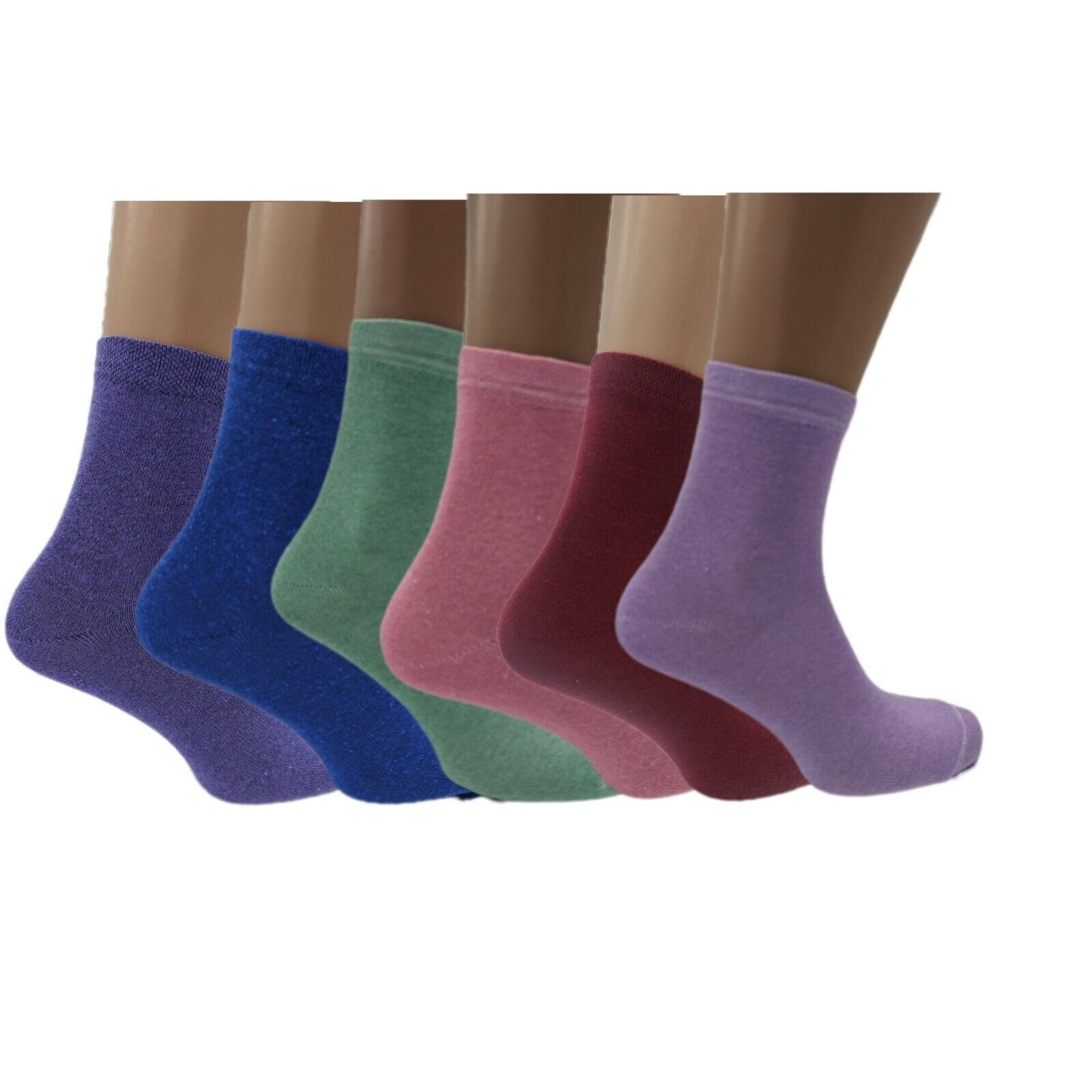 Set of 6 Pairs Women’s Colorful Socks - Stylish, Comfortable, and Durable Everyd