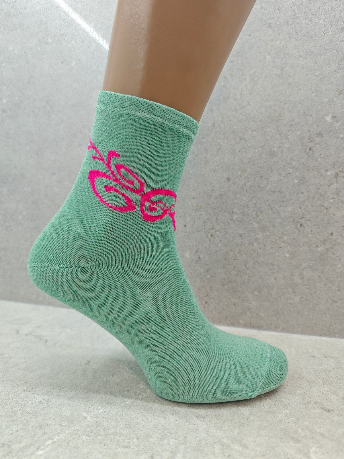 Set of 6 Pairs Women’s Tattoo Pattern Socks – Stylish & Comfortable Crew Socks